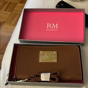 Brown Clutch Wristlet